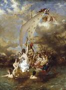 William Etty Youth on the Prow and Pleasure at the Helm oil painting reproduction